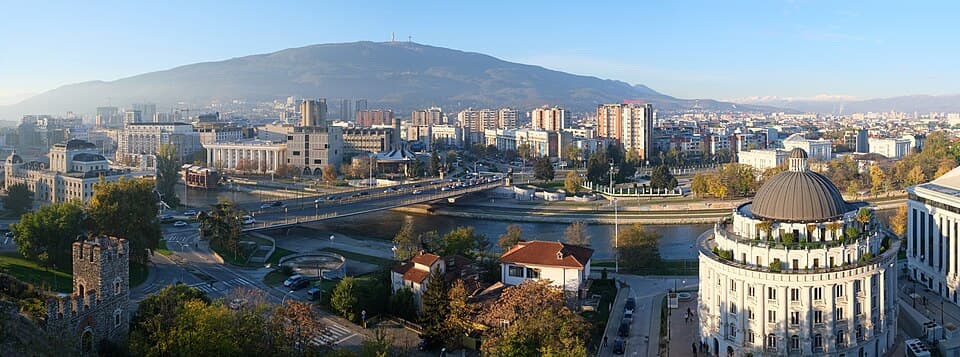 Skopje skyline