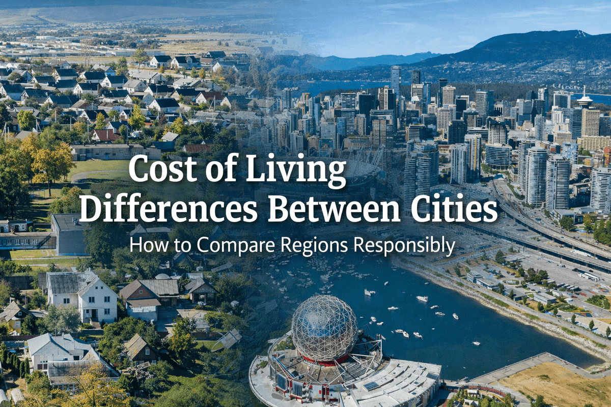 How to Compare cost of living differences between cities